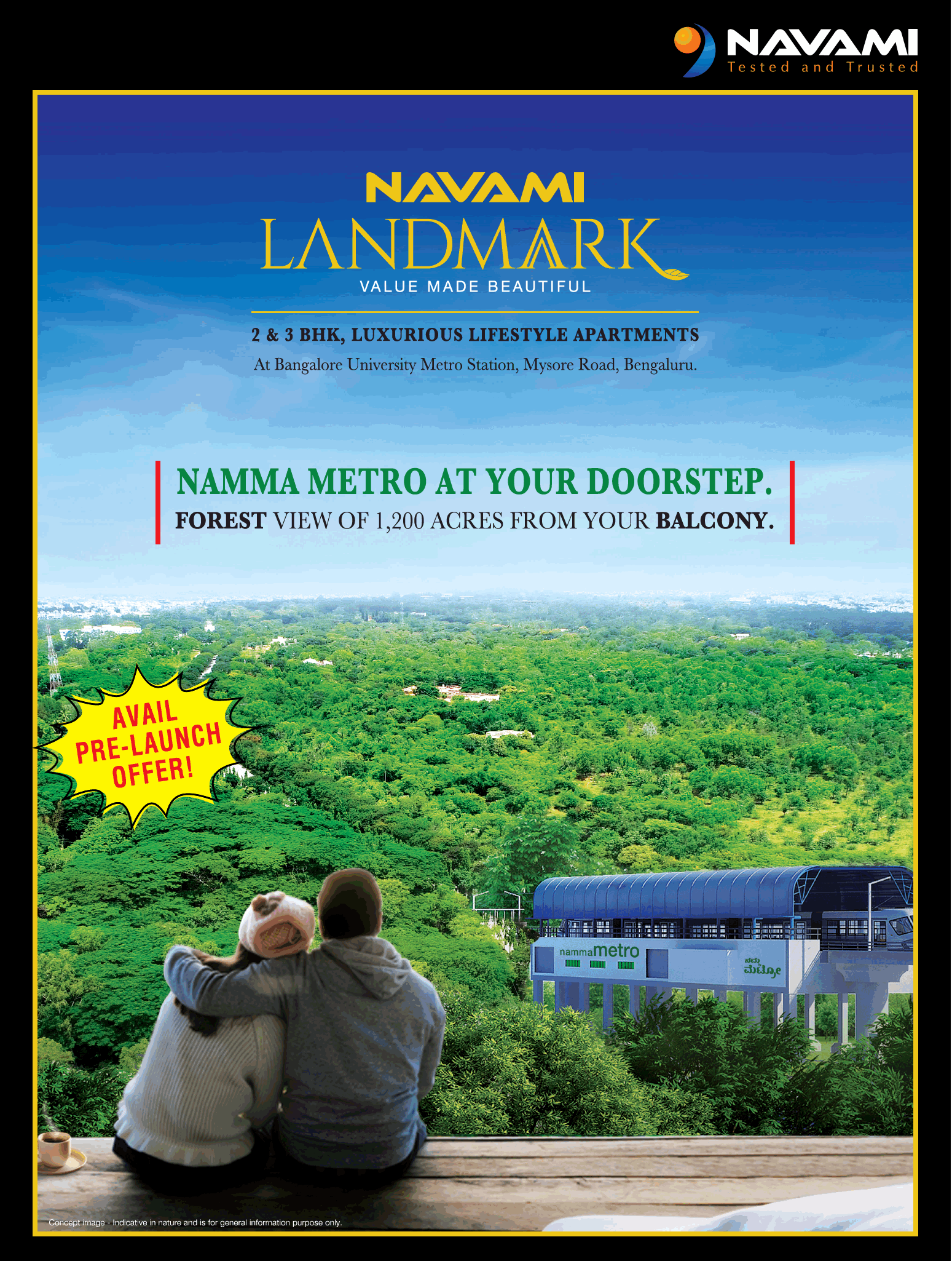 Avail 2 & 3 bhk luxurious lifestyle apartments at Navami Land Mark in Bangalore Update